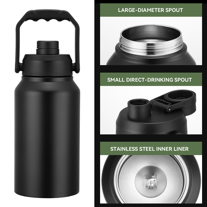 Insulated Water Bottle With Li - огляд і ціна Sports Water Bottle Insulated