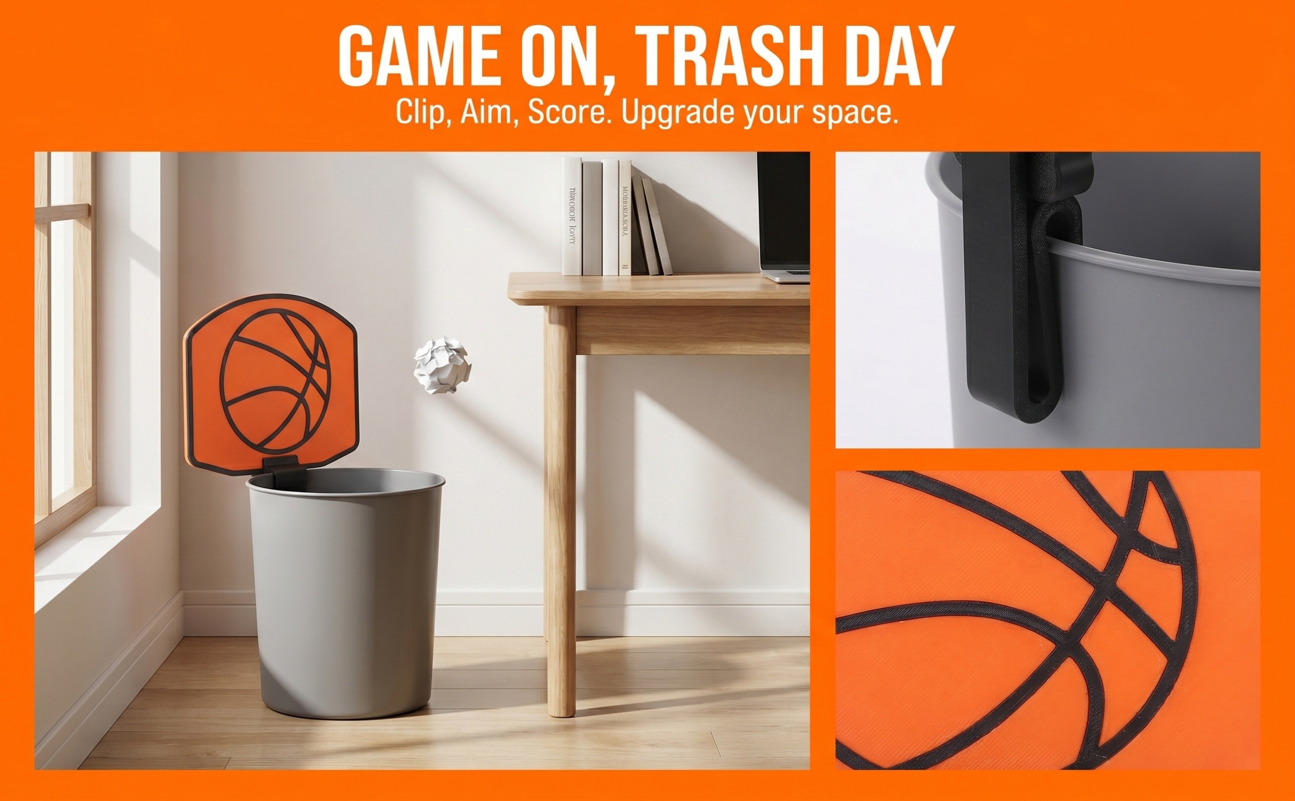 Mini Clip on Trash Can Basketb - огляд і ціна Basketball Hoop