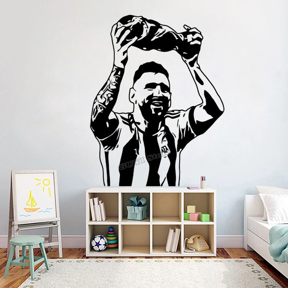 Messi Wall Sticker Vinyl Decal - огляд і ціна Sports Equipment Poster