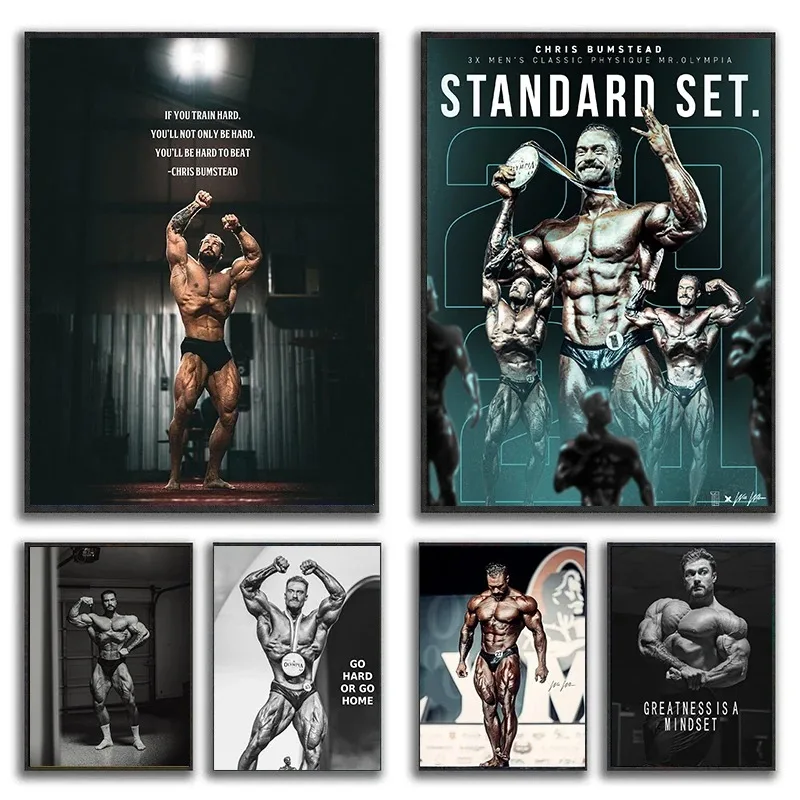 Canvas Painting Chris Bumstead - огляд і ціна Sports Equipment Poster