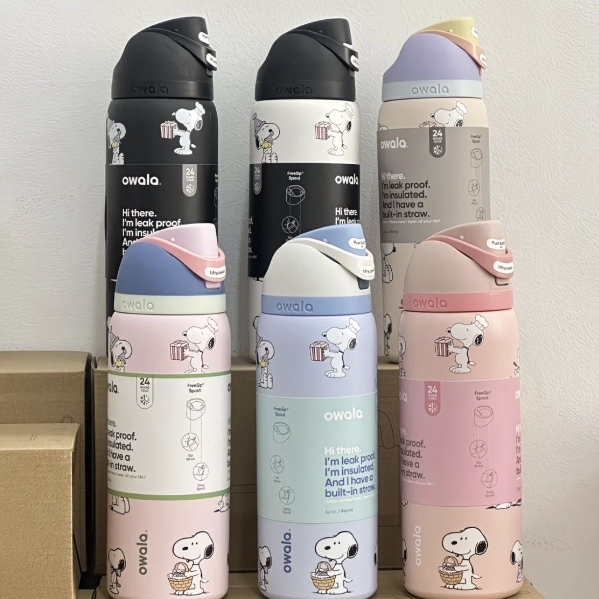 710ml Snoopy Style Insulated C - огляд і ціна Sports Water Bottle Insulated