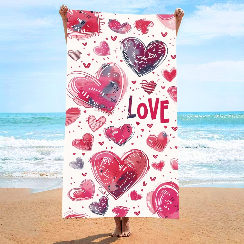 Heart Symbol Bath Towel 27x55i - огляд і ціна Yoga Mat